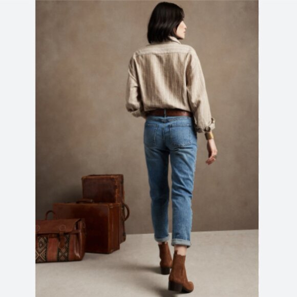 Brand New Banana Republic GIRLFRIEND MEDIUM WASH JEAN - Picture 4 of 16